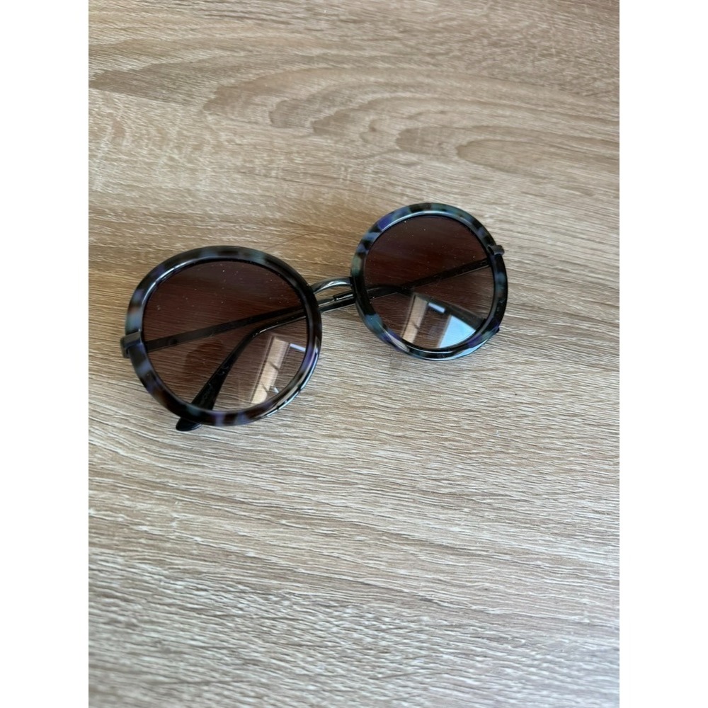 Ophelia Roe Round Marble Sunglasses 40494FGX029 FMR 100% UV Protection - Picture 2 of 6